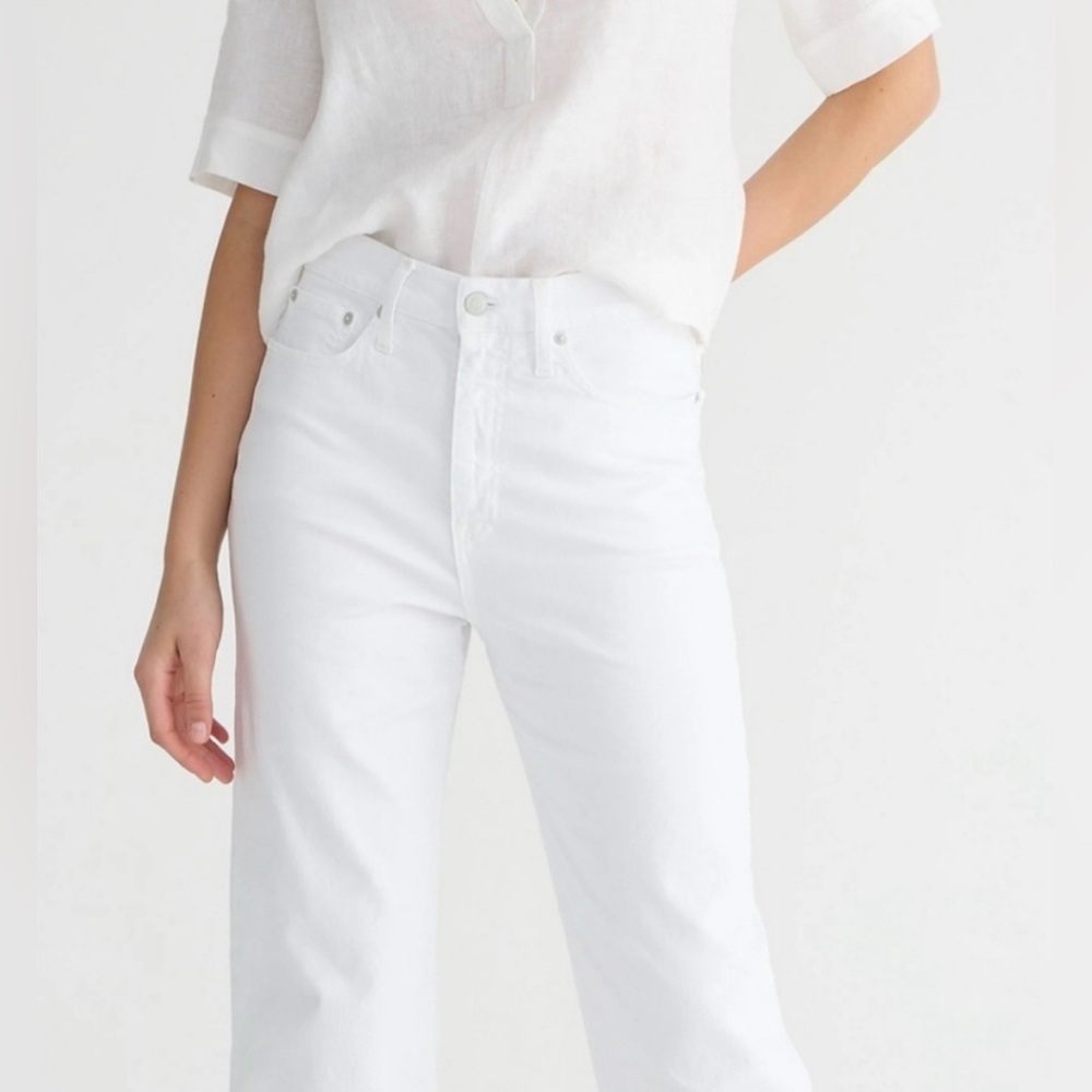 J. Crew Slim wide-leg jean in white wash - Picture 5 of 6